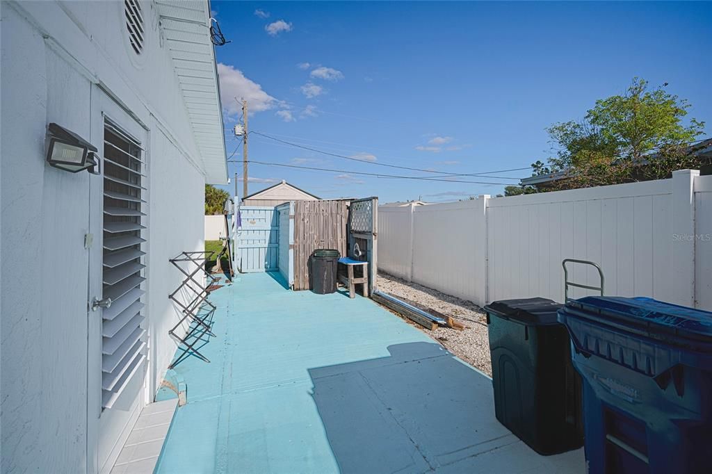 Outdoor Shower (AS IS), Storage Shed on Right Side of House