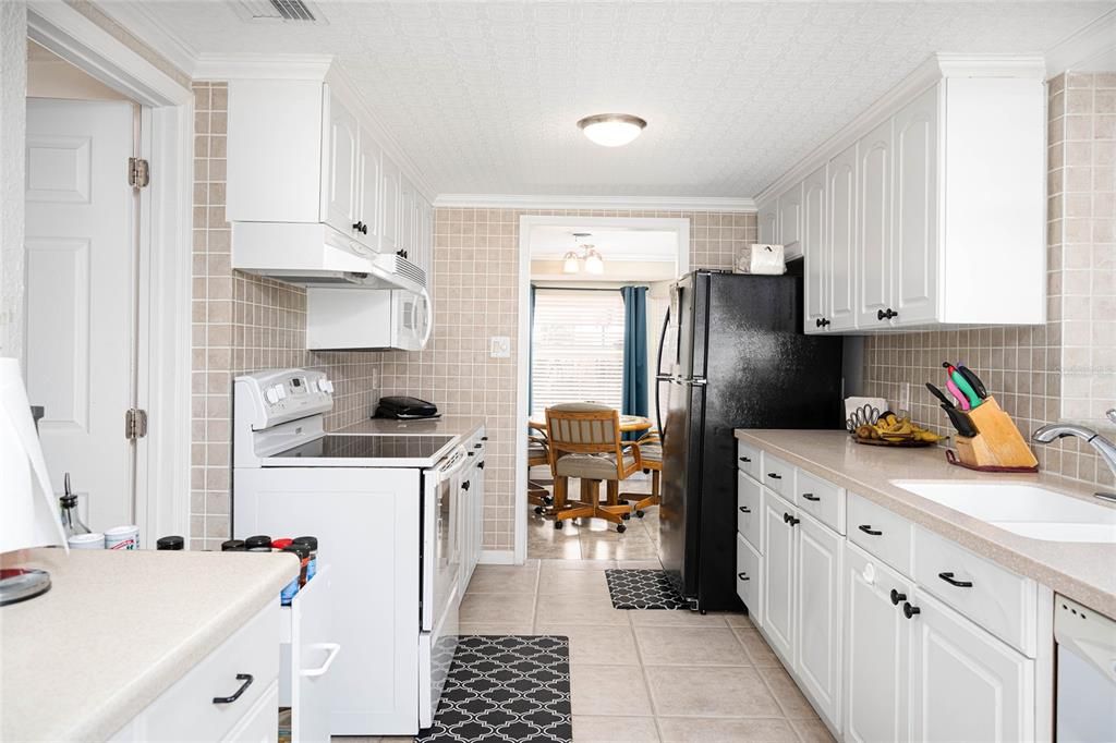 Kitchen with Corian Counters