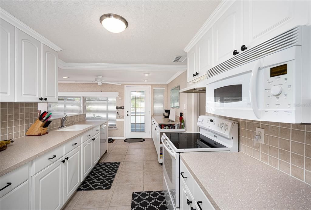 Kitchen with Corian Counters