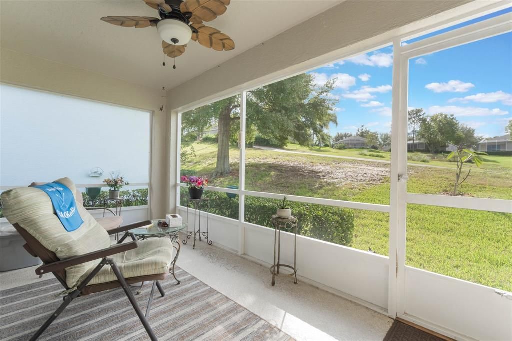 Screened-in patio