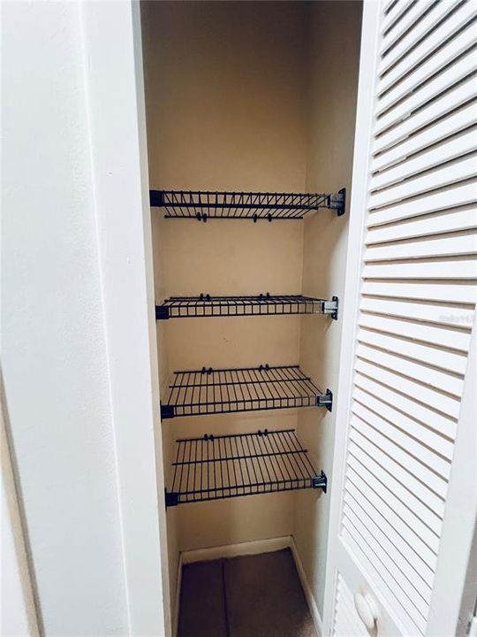 Additional Linen closet by Primary Bathroom/Bedroom