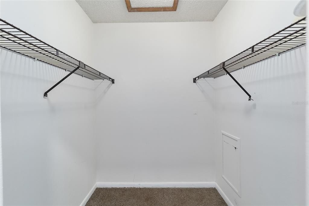 Primary walk in closet