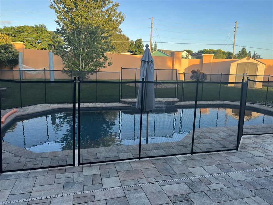 Pool with Security Gate Up