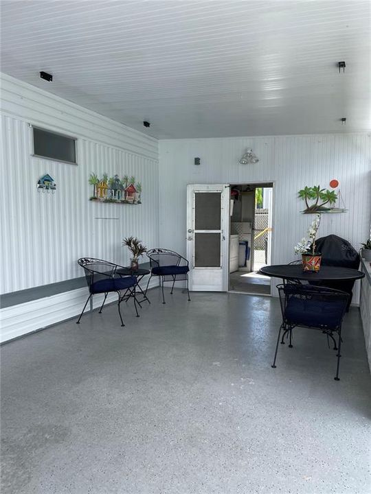 Entrance to shed/laundry/workbench