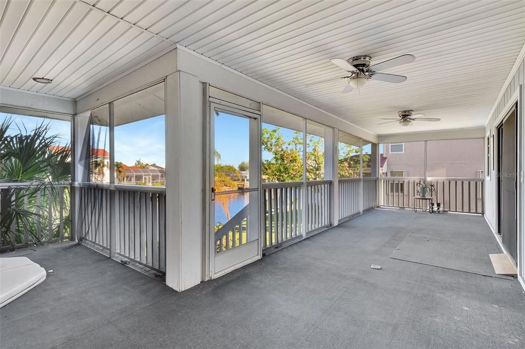 Rear Porch overlooking the canal