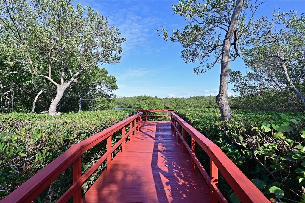 Walkway to view Palma Sola Bay