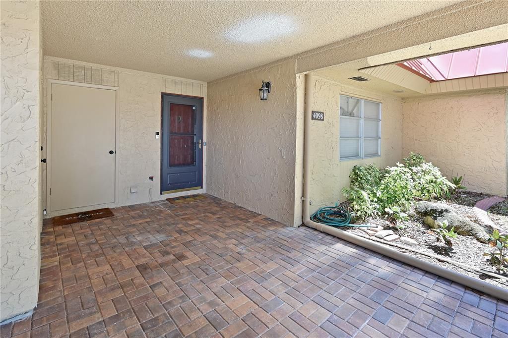 Paved carport driveway