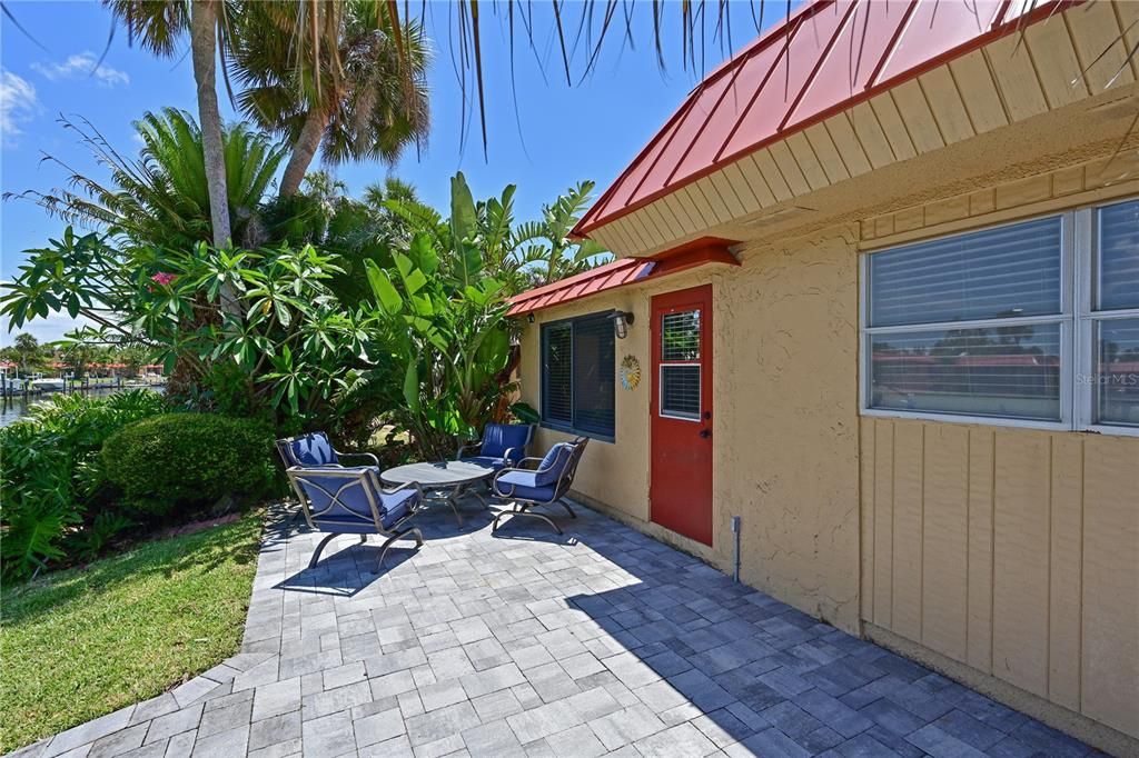 Outdoor paved patio