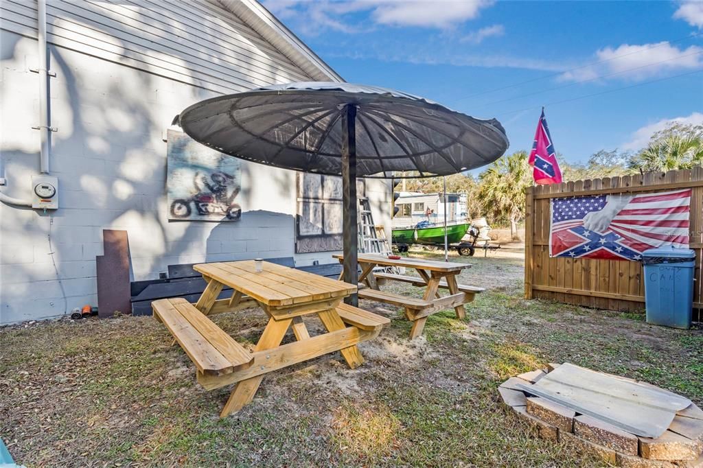 Outside sitting area