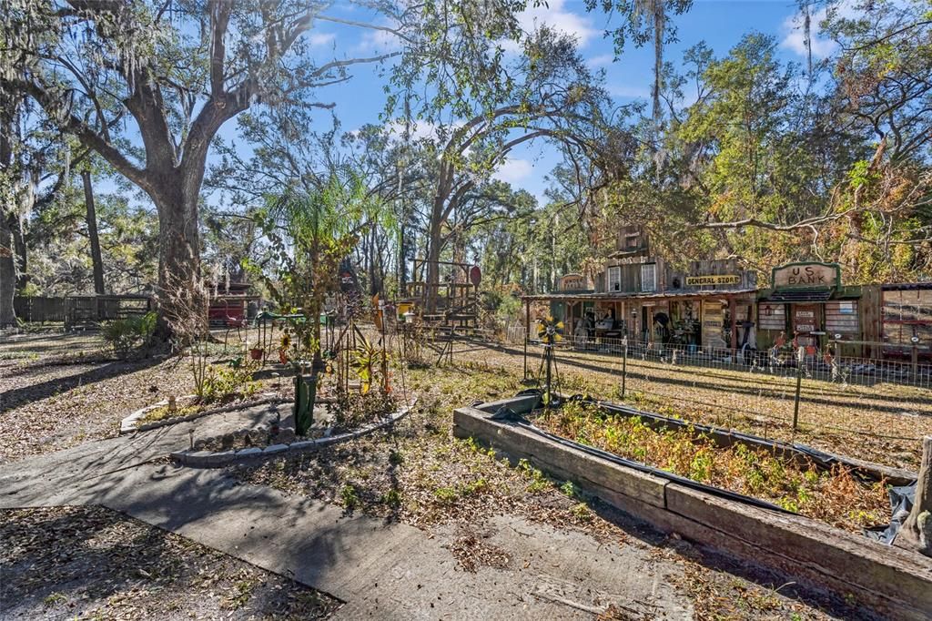 Back view garden