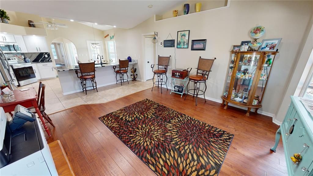 Family room off kitchen