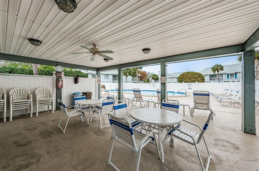 Relax under the Covered deck area