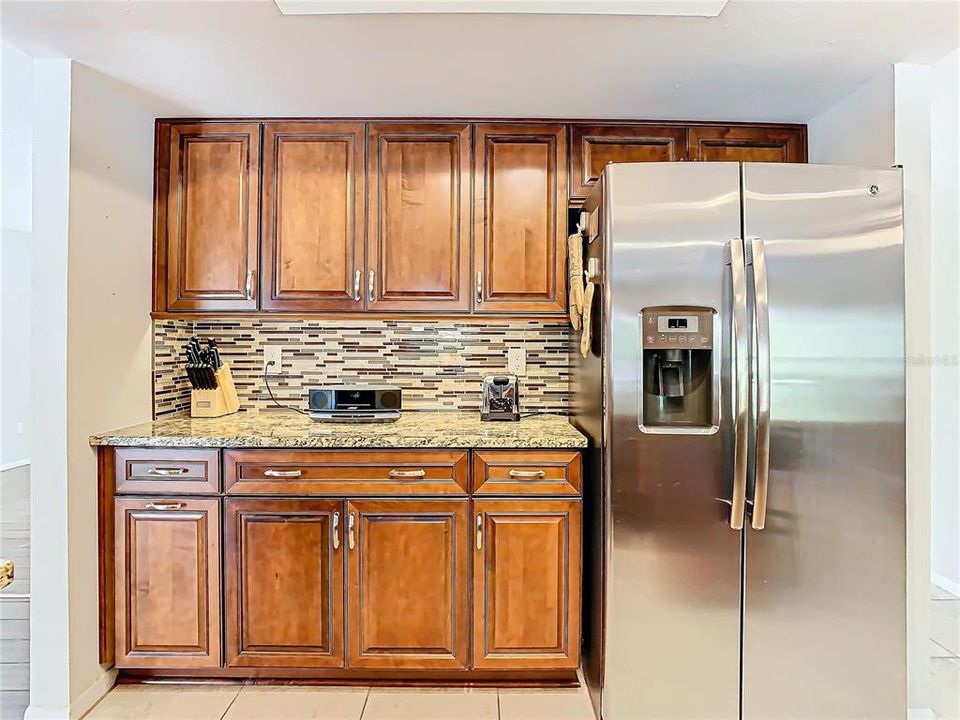 Stylish tile backsplash