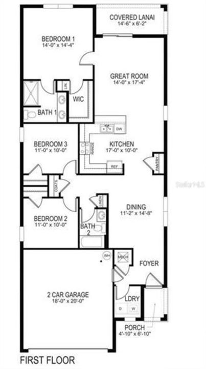 For Sale: $304,999 (3 beds, 2 baths, 1516 Square Feet)