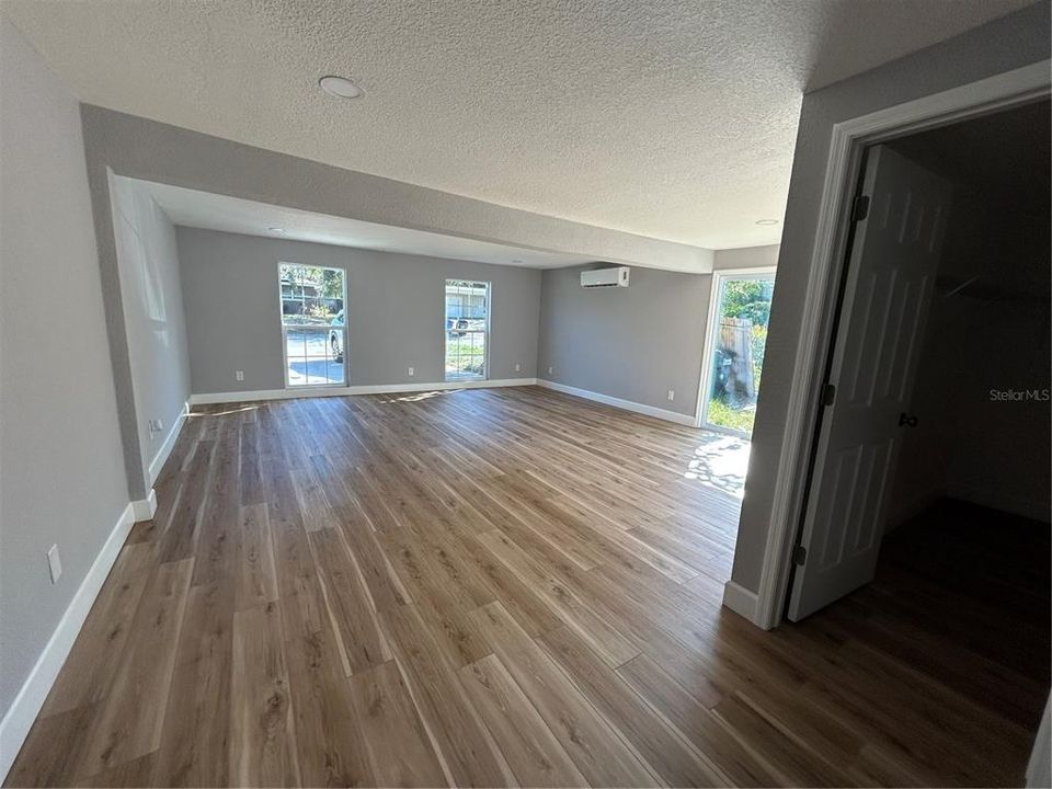 Primary bedroom with walk-in closet