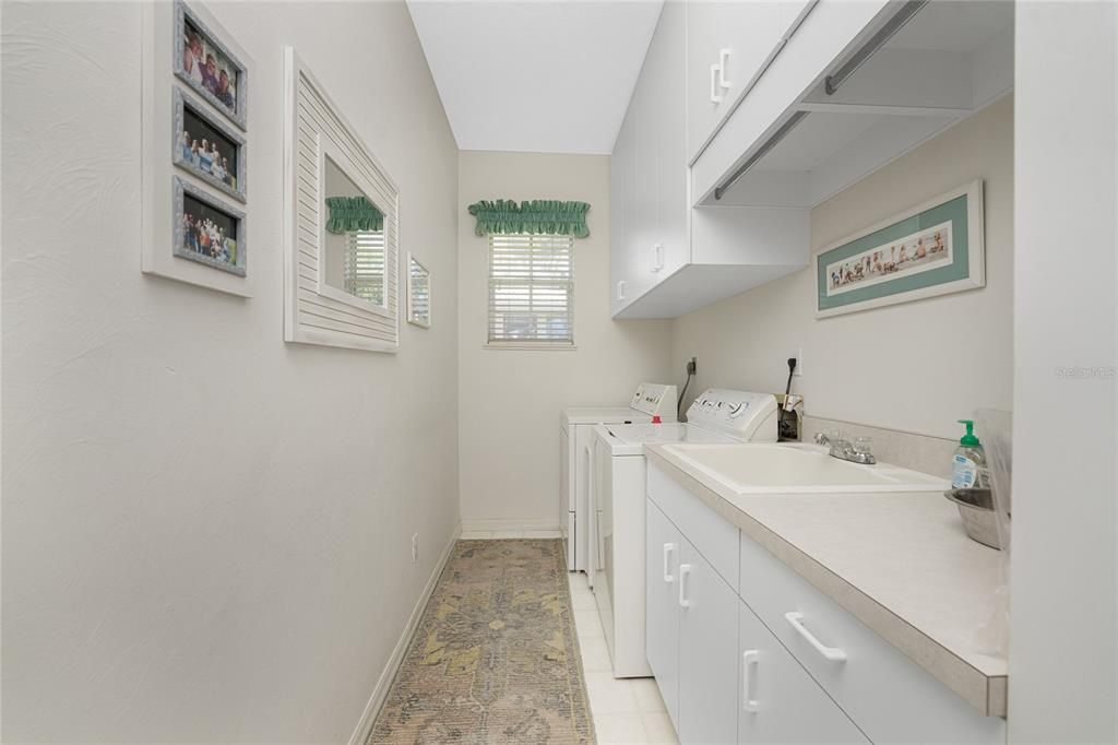 Spacious laundry room