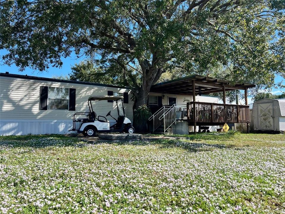 Rear View of deck and home