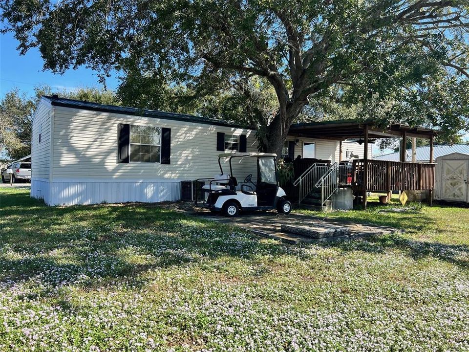 Rear View of deck and home