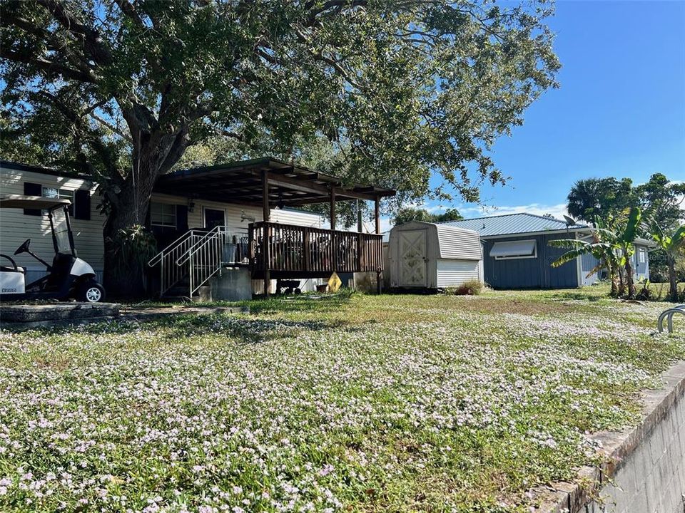 Rear View of deck and home