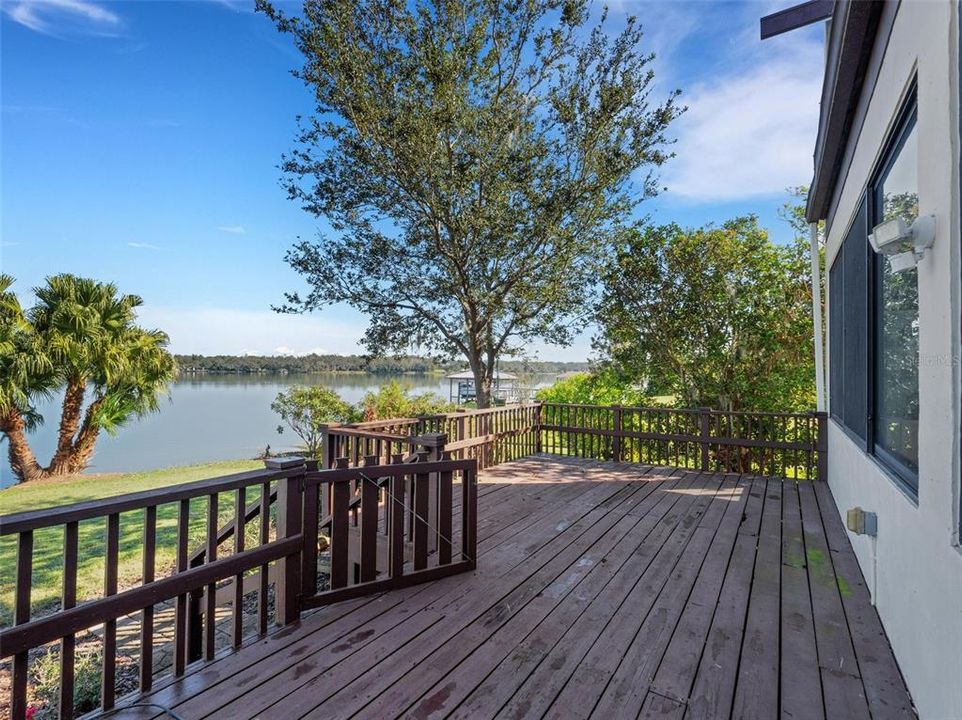 Step outside to the open first floor deck