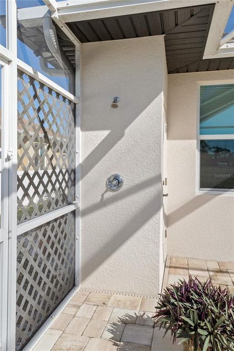 Outdoor Shower & Storage