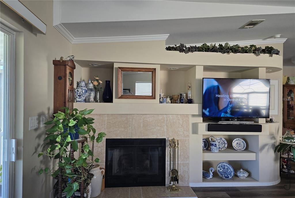 living room fireplace