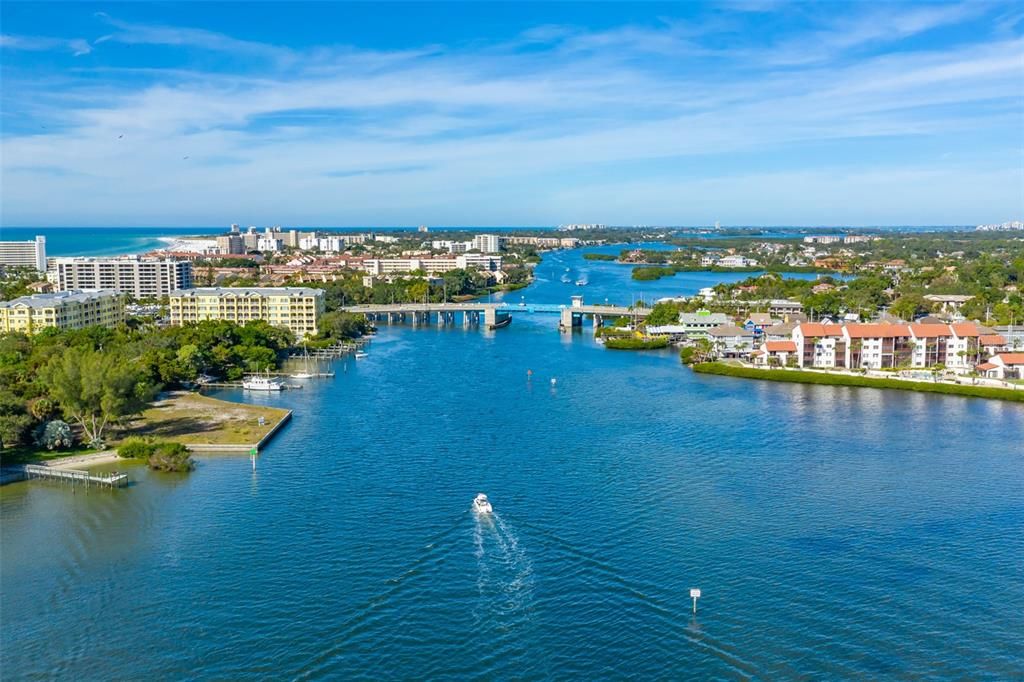 Intracoastal waterway and the Stickney Point Bridge