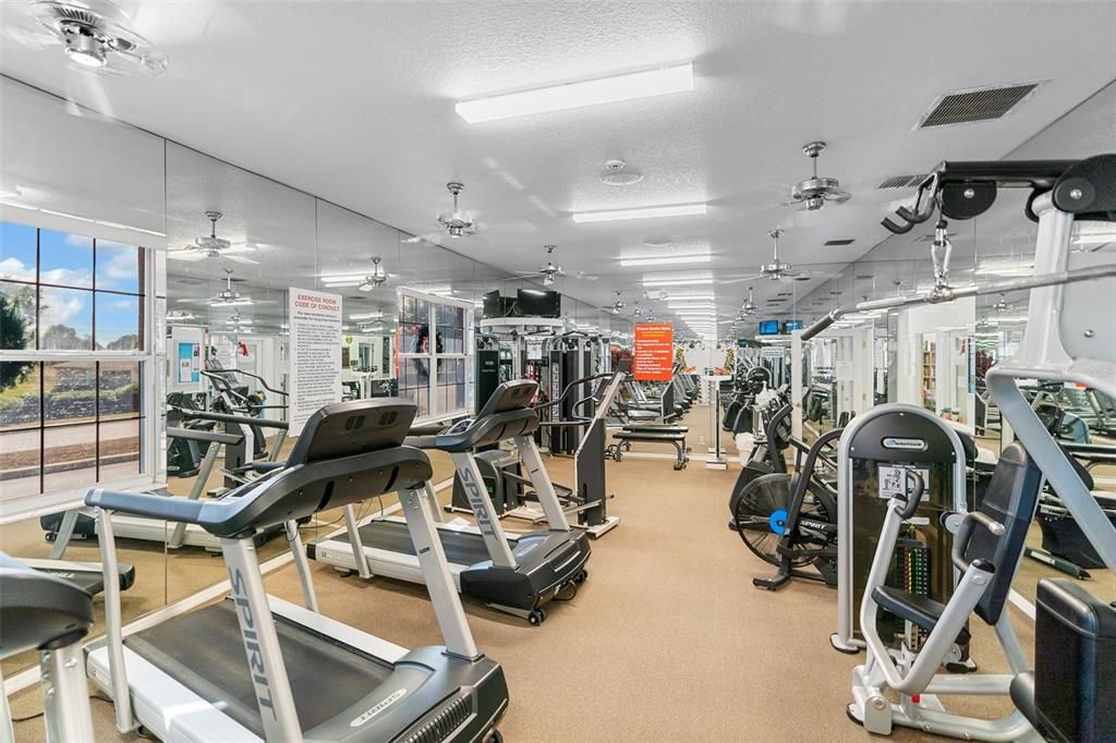 Clubhouse fitness room