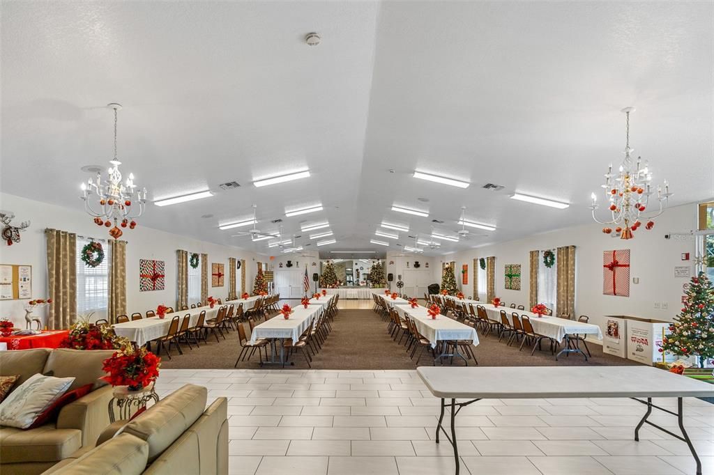 Clubhouse dining room