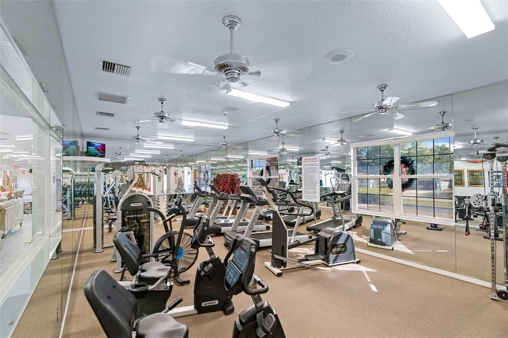 Clubhouse fitness room