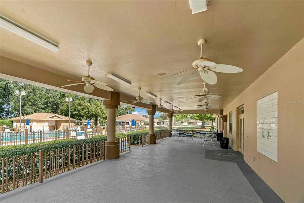 Clubhouse pool veranda