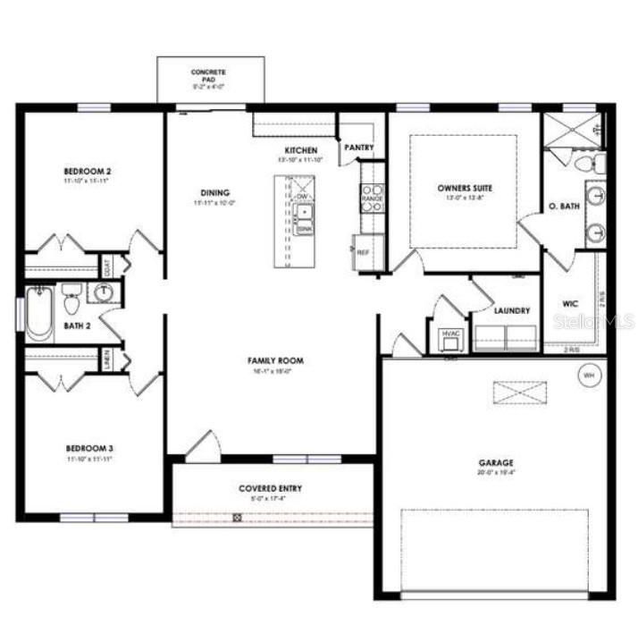 For Sale: $319,900 (3 beds, 2 baths, 1444 Square Feet)