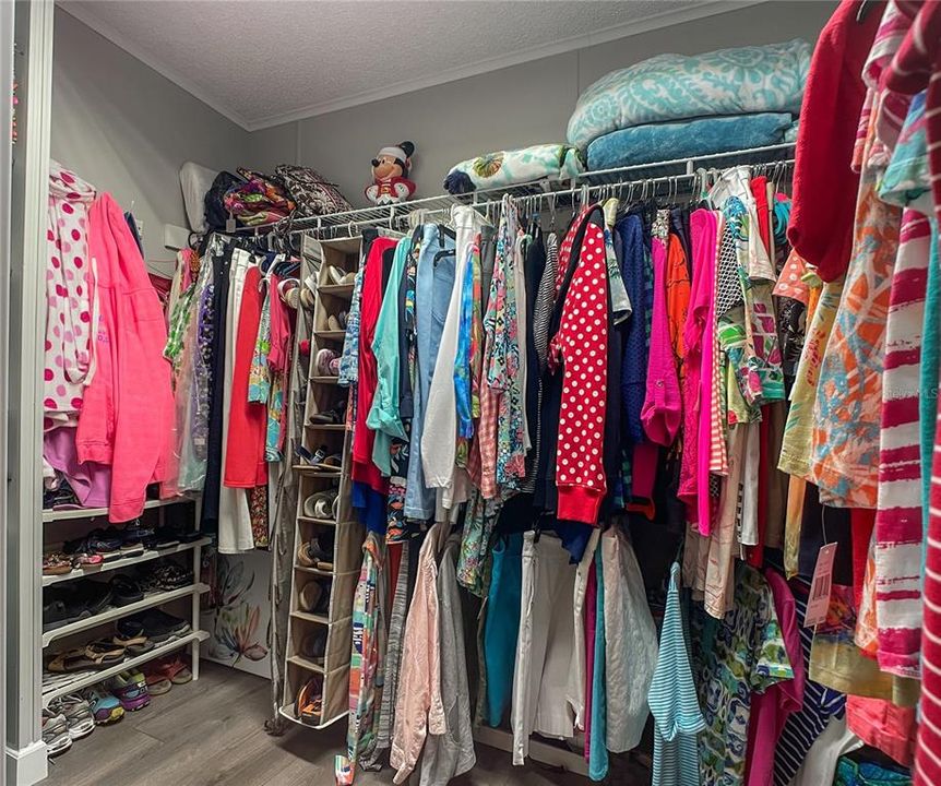 Huge primary walk in closet