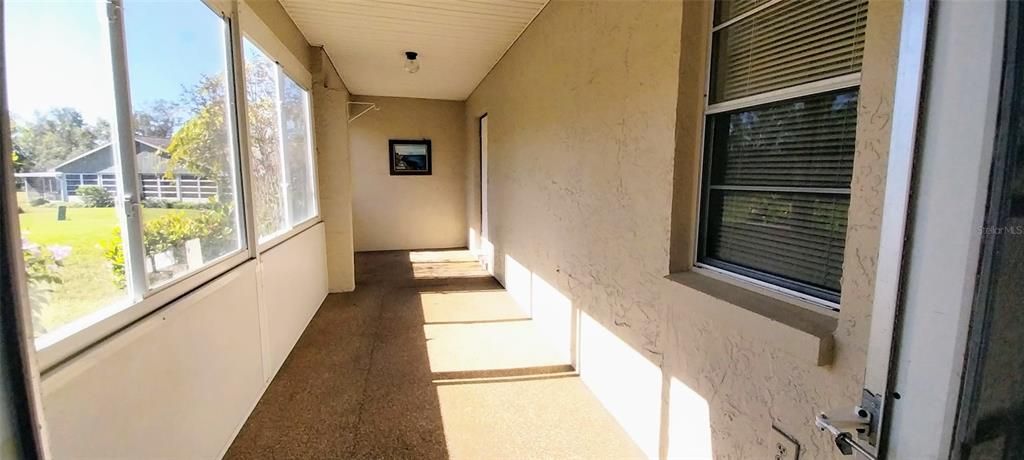 Enclosed front porch