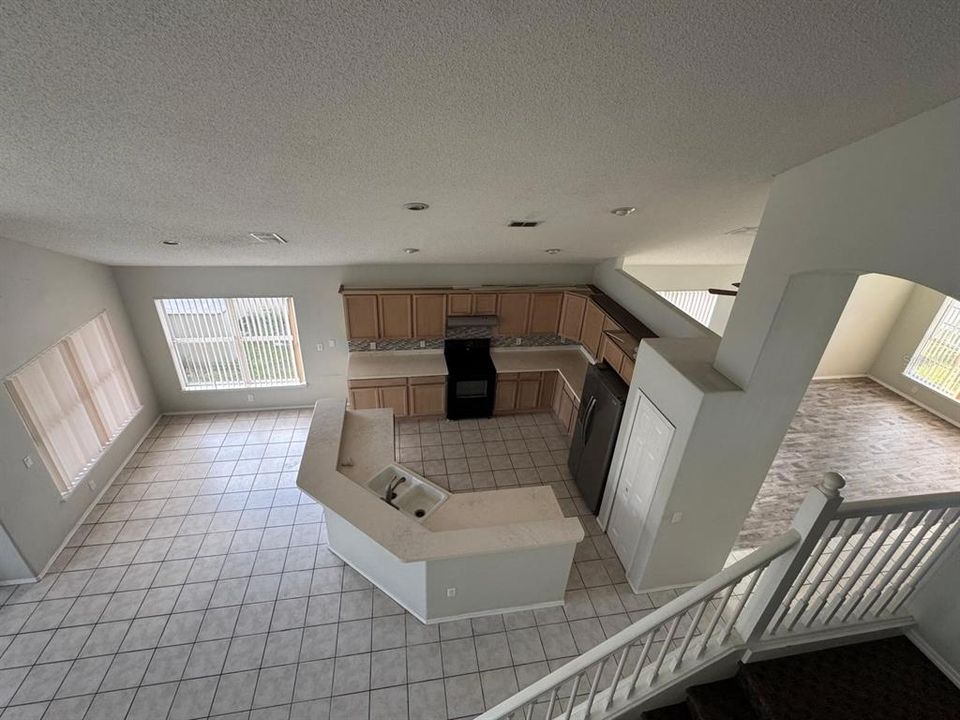 Open Concept with high ceilings