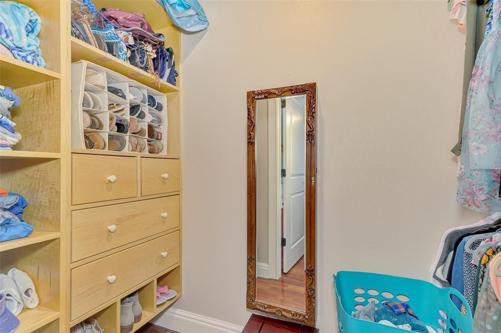 Primary walk-in closet