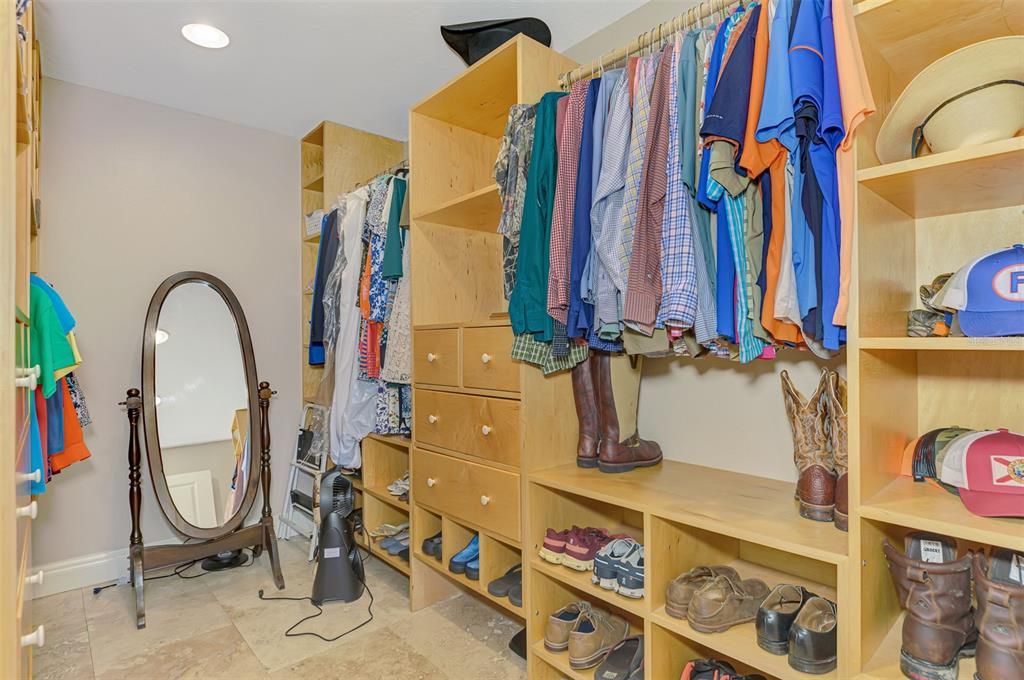 Primary walk-in closet