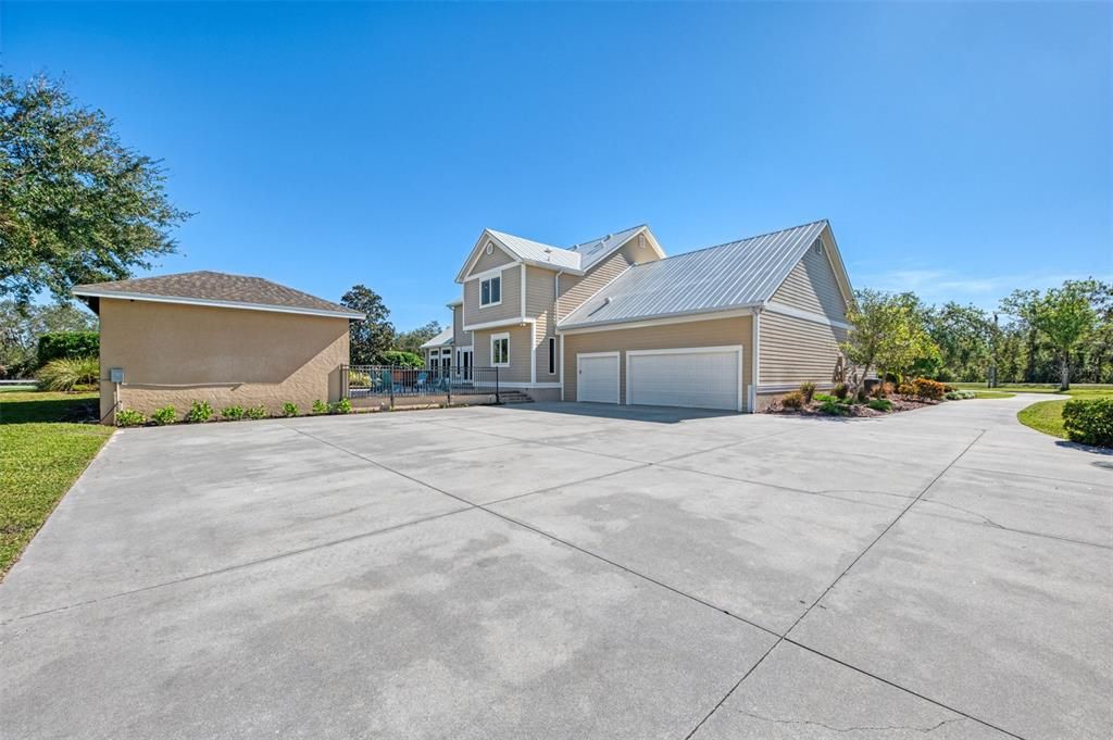 3 Car Garage plus extra outdoor parking