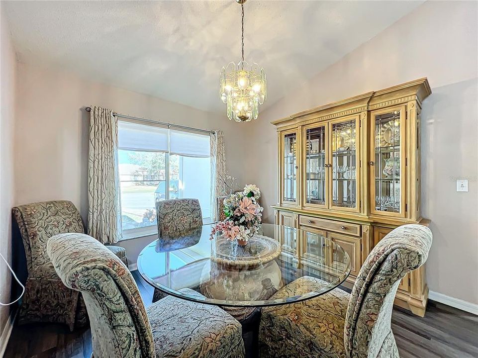 Beautiful dining room at the front of the home