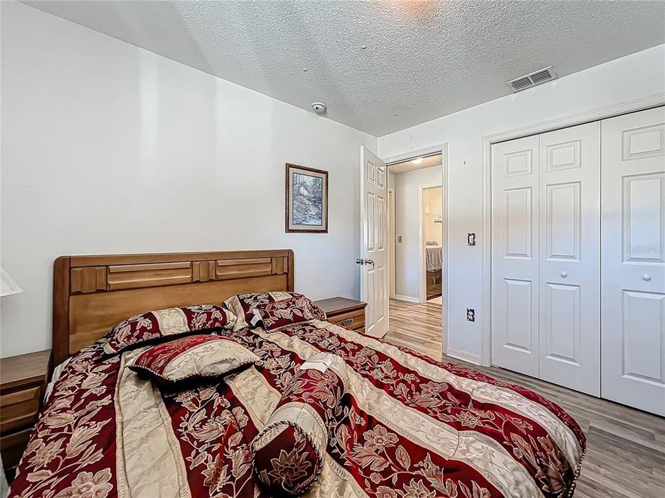 Looking out to the hallway at the back of the home