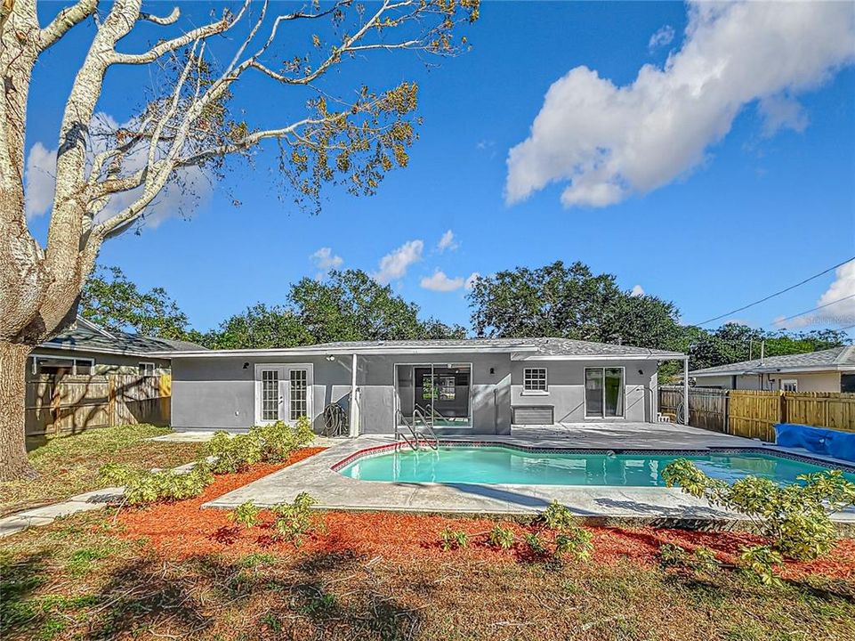 Outdoor Living and Pool Area