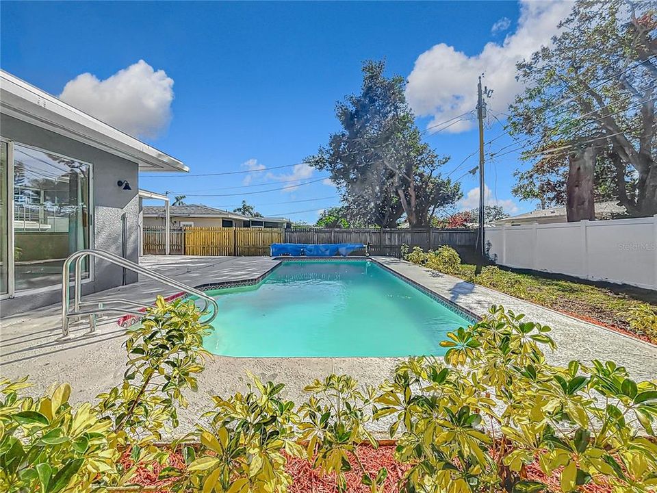 Outdoor Living and Pool Area