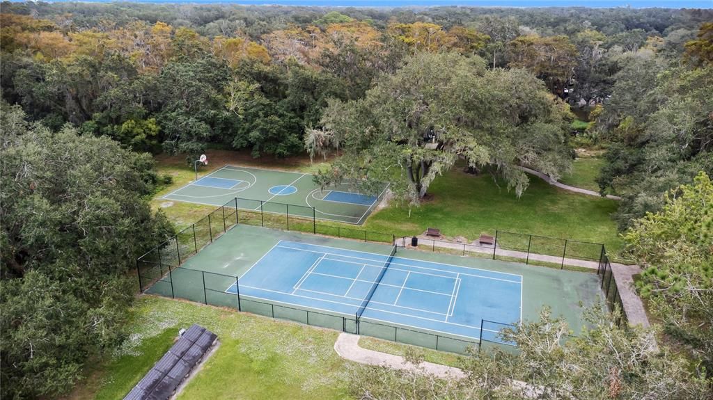 Tennis and Basketball Courts