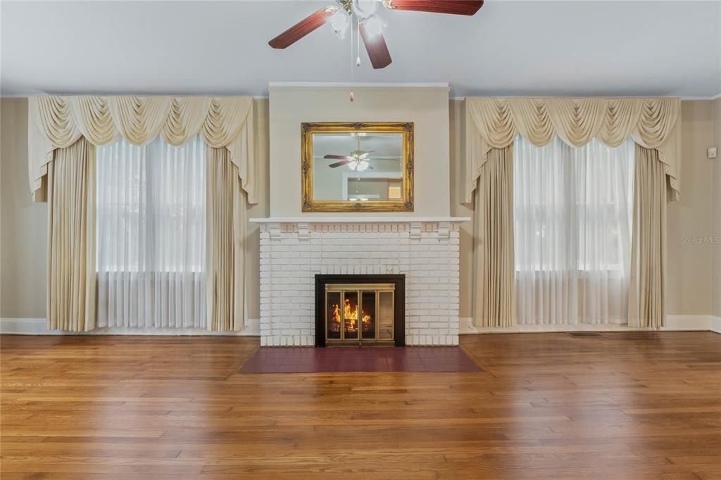 Fireplace in living room