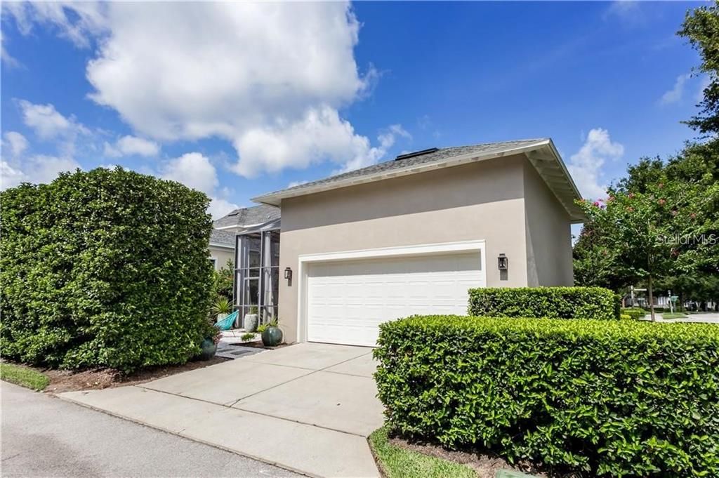 Two Car Garage with Extra Driveway Parking