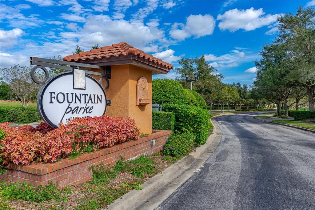 Fountain Parke Entrance off of Rinehart Road