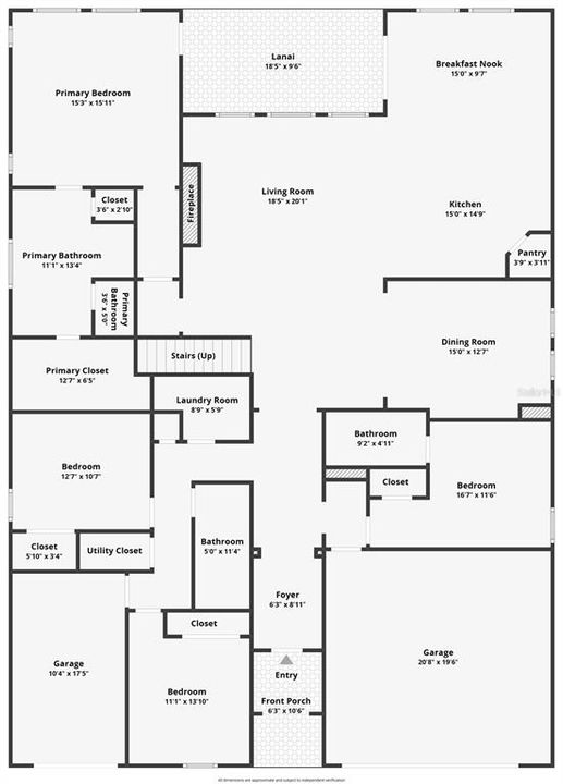 Main level floorplan