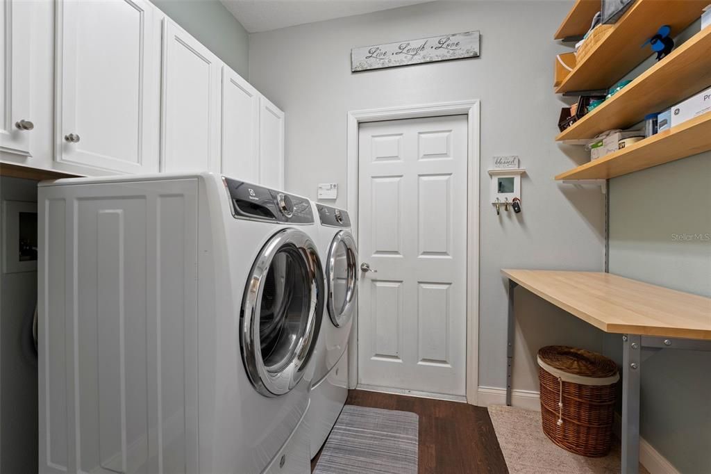 Laundry Room leads into Garage