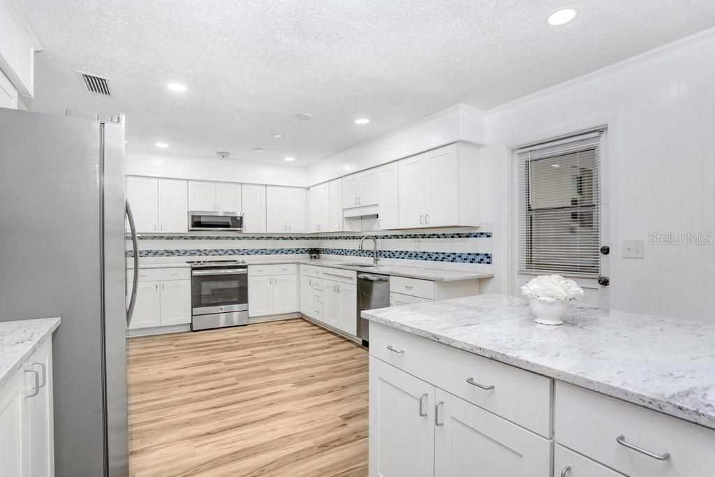 Kitchen with lots of workspace!