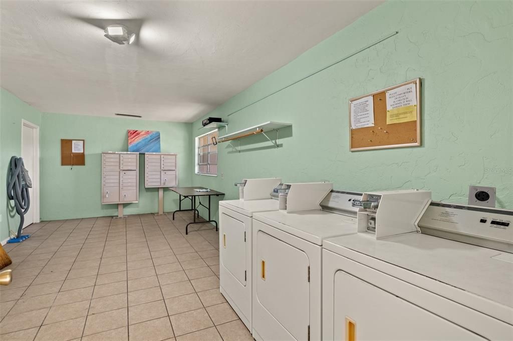 Clothes washing area with separate washer and dryer